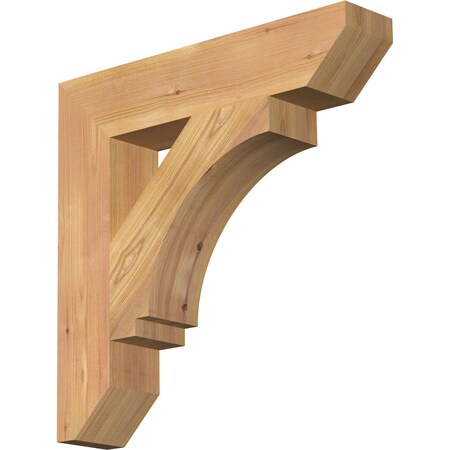 Ekena Millwork Imperial Slat Smooth Bracket, Western Red Cedar, 3 1/2"W x 18"D x 18"H BKT04X18X18IMP06SWR